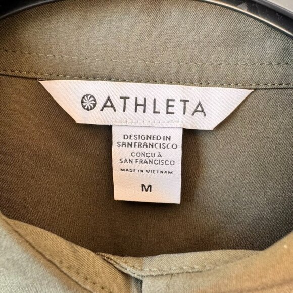 NWT Athleta Cropped Stretch Tech Top Long Sleeve - Picture 4 of 9